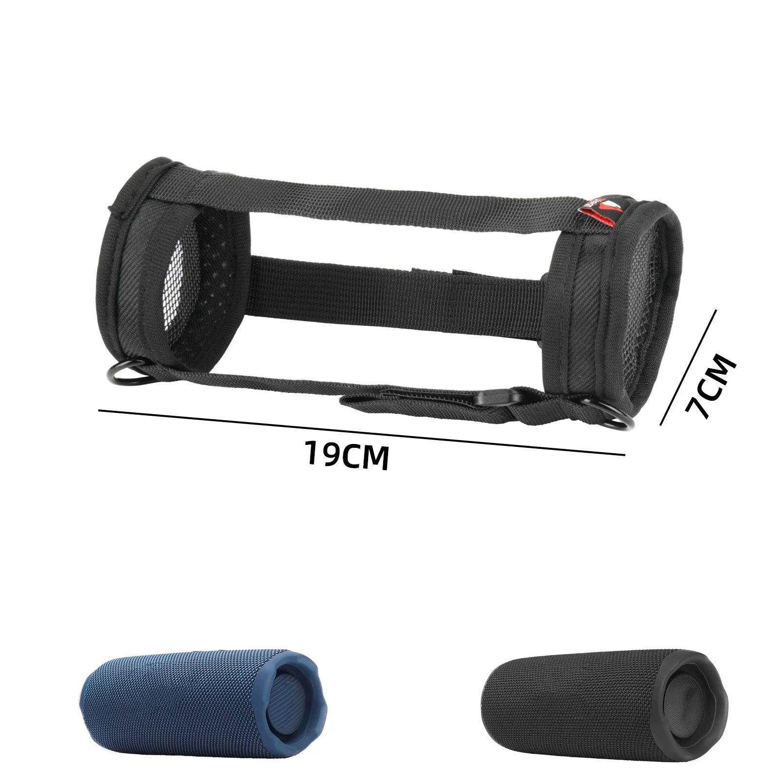 

Portable Case with Single Shoulder Strap for JBL Flip7/6 Speakers Nylon Mesh Durable Protection for Your Speaker