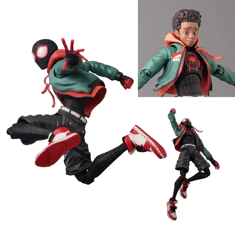 

13cm Ml Anime Figure Spider Man Action Figurine Sofbinal Spiderman Miles Morales Statue Across The Universe Collectble Model Toy