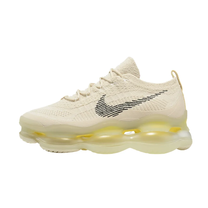 حذاء الجري Nike Air Max Scorpion Fk "lemon Wash" Breathable Retro Trend Low Top كاجوال للنساء والرجال، باللون البيج والأصفر