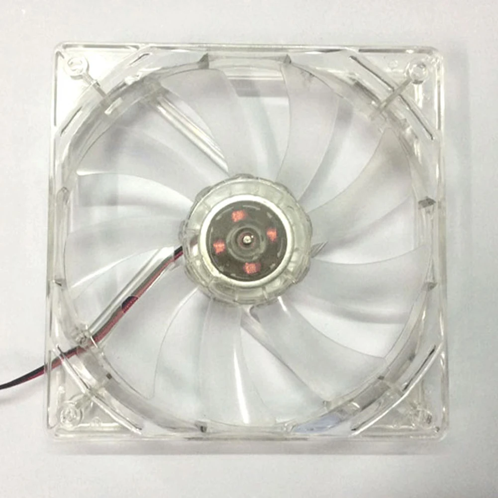 12cm 120mm RED LED 12V 4Pin Computer PC Case Cooler CPU Cooling LED Fan