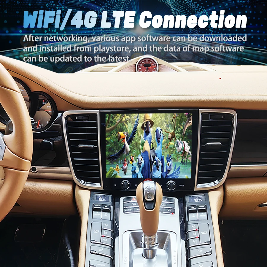 ポルシェ パナメーラ 2010-2016用 ナビライダー Bluetoothラジオ Android 15 GPS HU 8.4インチ ワイヤレスCarPlay ステレオ QLEDスクリーン ステレオ
