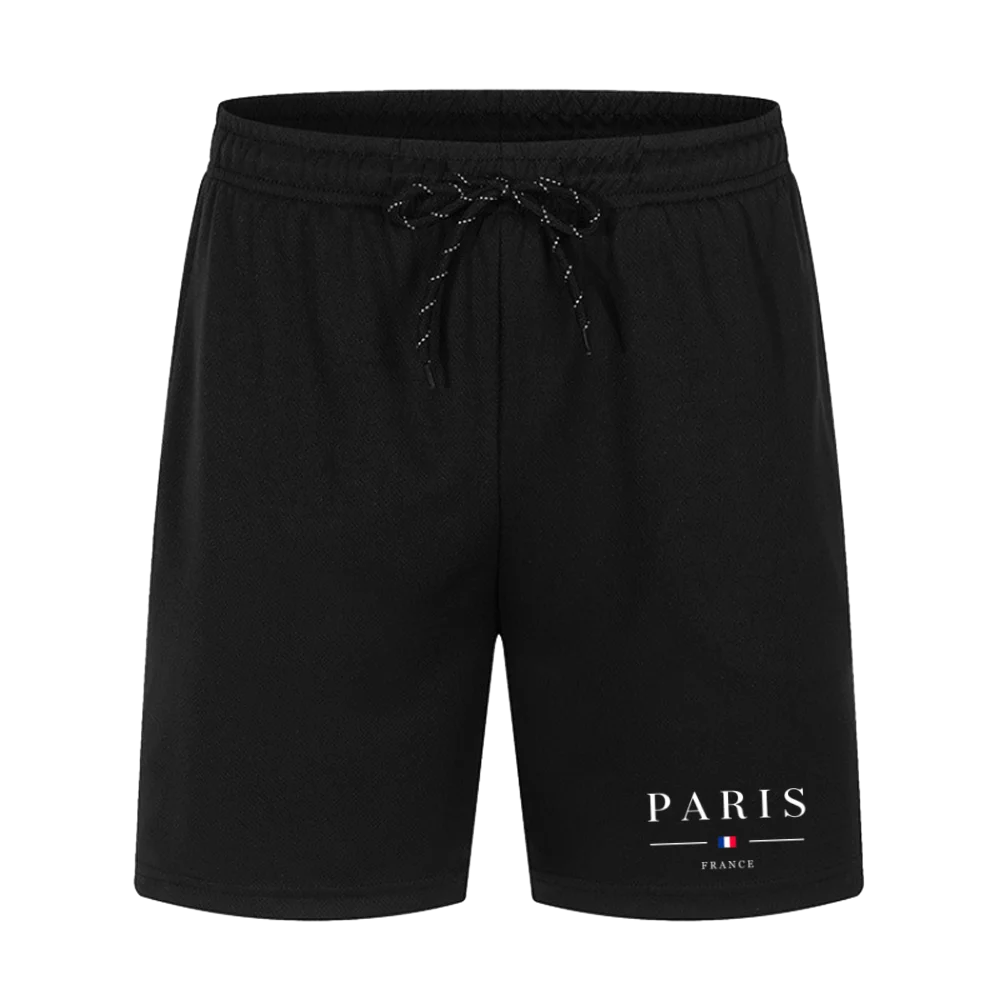 New Soccer Shorts Printed Casual Gym Exercises Mesh Breathable Quick-drying Shorts Running Bottoms Sportswear Men Summer