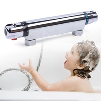 Brass Thermostatic Shower Valve, 38℃ Constant Temp Anti-Scald Dual Control Wall Mount 1/2\