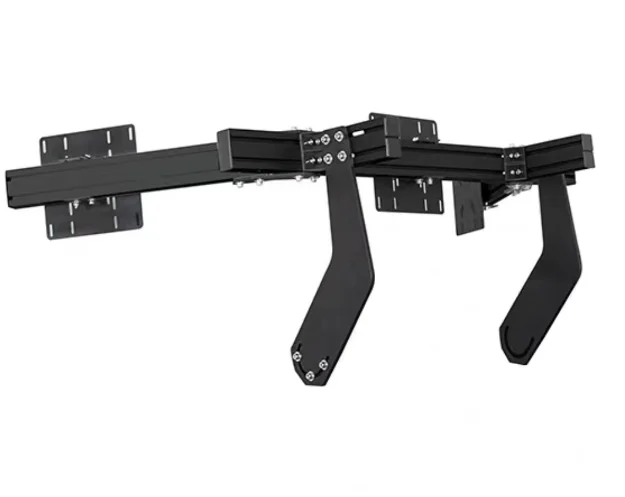 Aluminum Integrated Single Triple Quad Monitor Bracket For Sim Racing Cockpit Universal TV Stand Multi-screen Monitor Mount