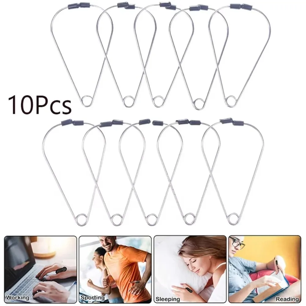 10Pcs Set New Stainless Steel Acupressure Massage Clips Portable Comfortable Meridian Massager Finger Massage Clip Foot Therapy