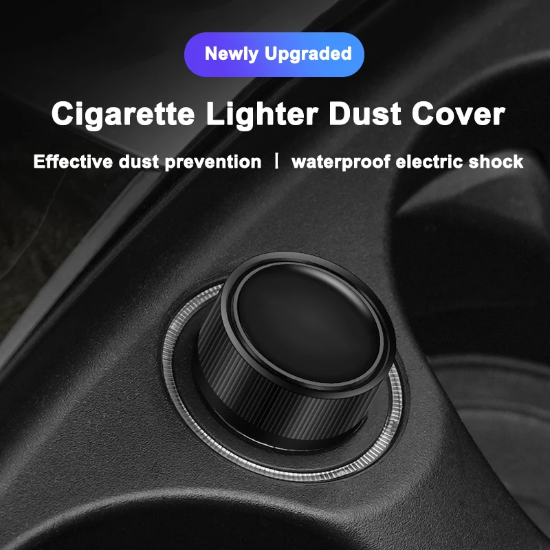 METAL Car Lighter Plug Cover Car Vehicles Cigarette Lighter Covers DustProof Cap For Jeep Renegade Wrangler Cherokee Compass JK