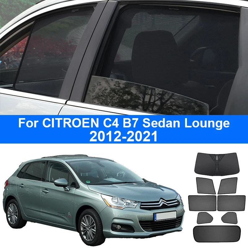 For CITROEN C4 B7 Sedan Lounge 2012-2021 Car Window SunShade UV Protection Auto Curtain Sun Shade Visor Net Mesh