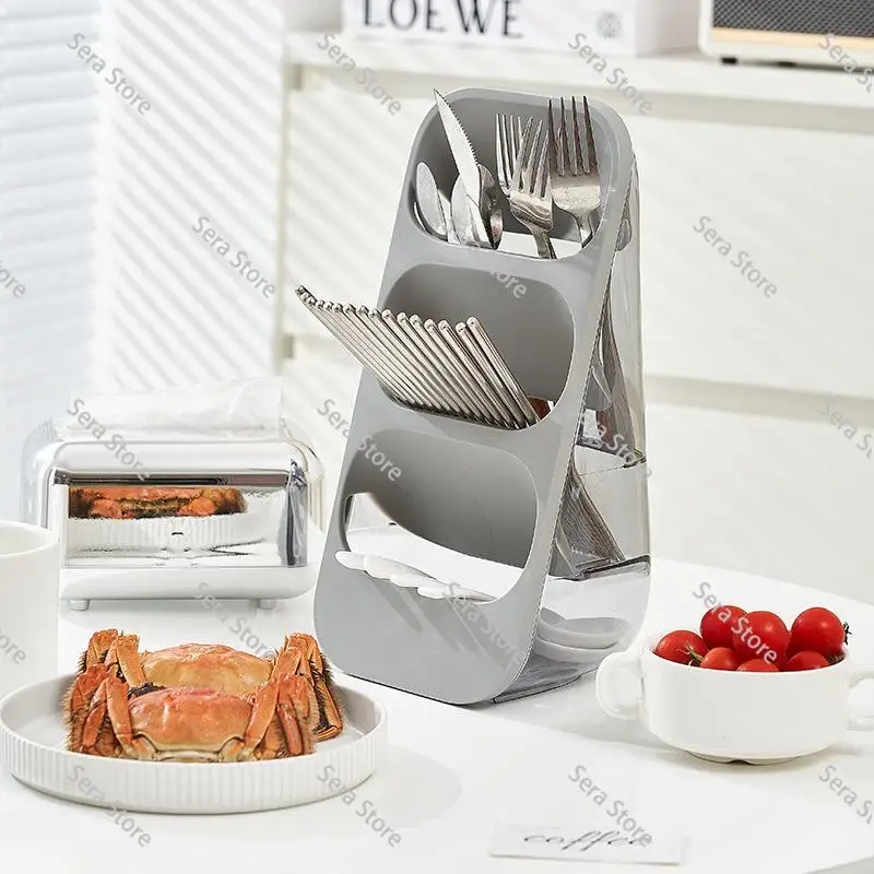 Multi-function Storage Organizer Oblique Insertion Lattice Dish Drainer Drain Ventilation