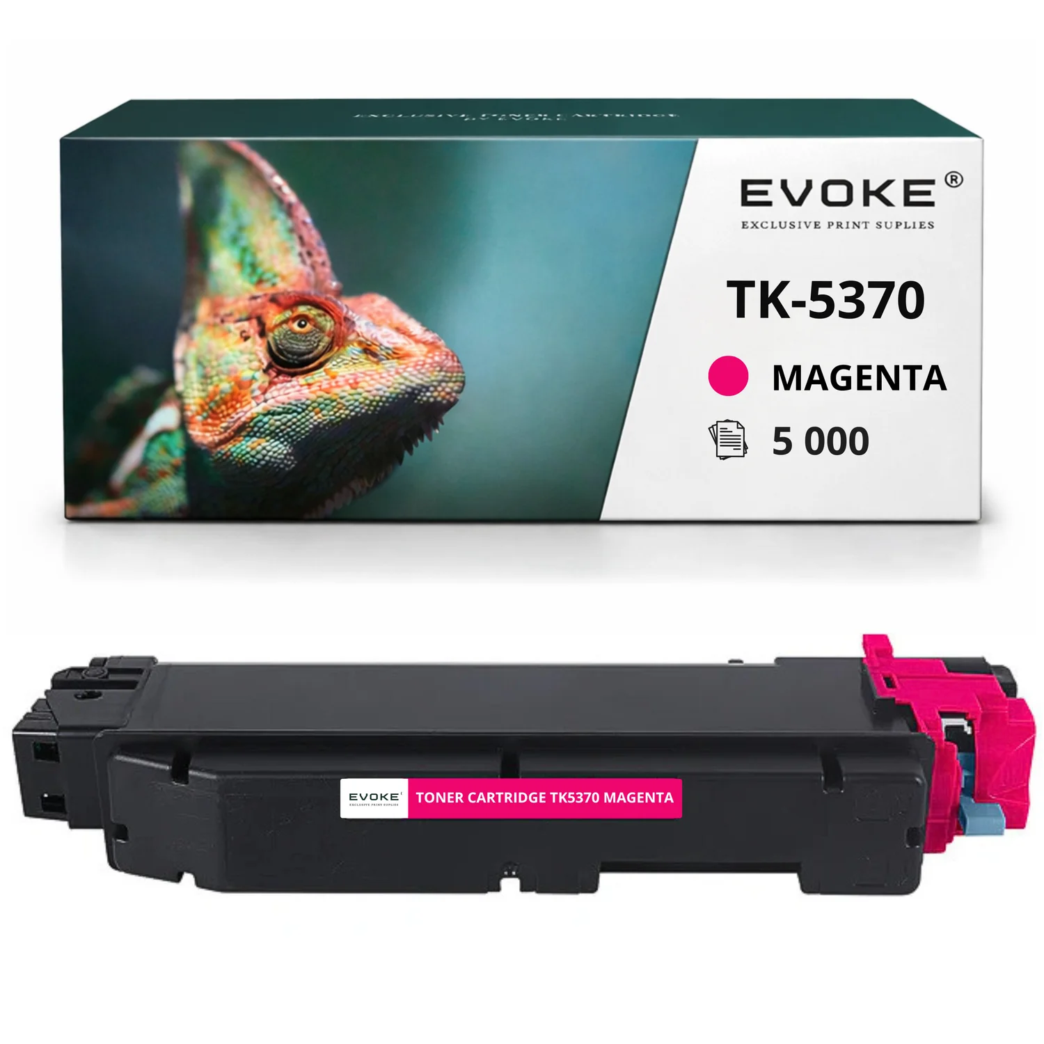 Evoke Compatibele Toner voor Kyocera Tk5370 m Tk5370M Tk-5370M 1T02Yjbnl0M Magenta 5000 Pagina's Ecosys Ma3500Cifx Ma3500Cix Pa3500Cx
