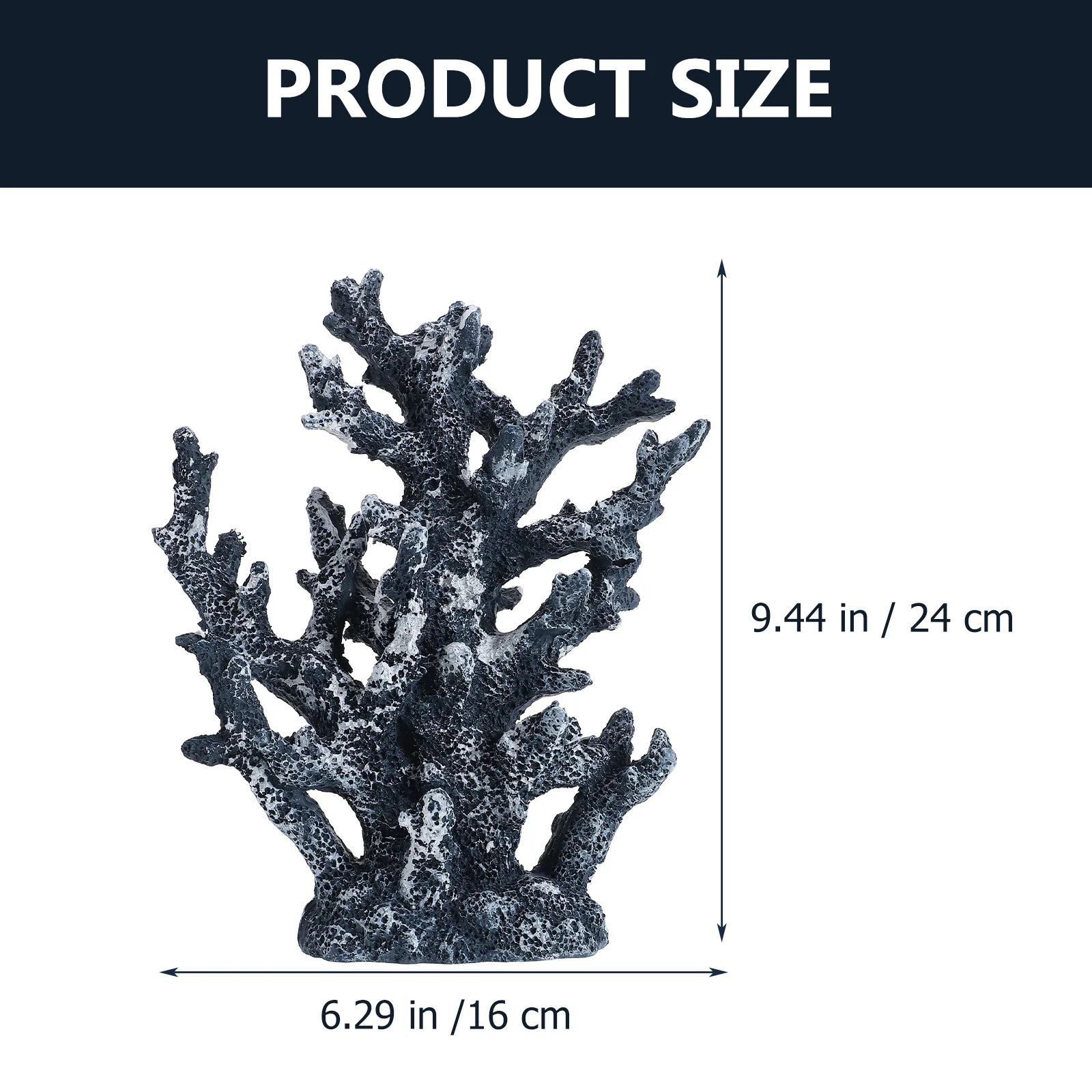 

Artificial Coral Plant Resin Simulation Realistic Fish Tank Decor Aquarium Coral Ornament Landscaping Decoration Lifelike
