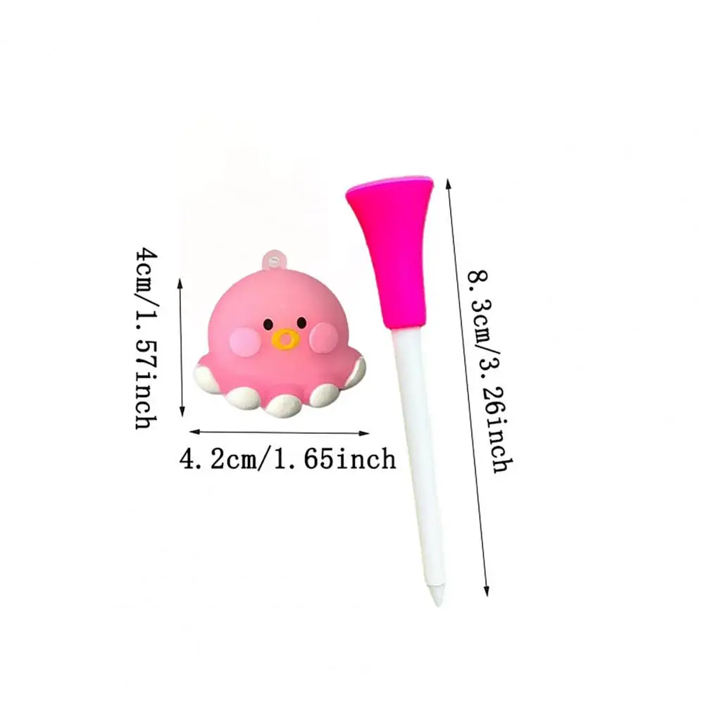 

8cm Octopus Golf Tee Hanger Plastic Anti Lost Golf Tee Ring Strap Loss Prevention Tee Holder Golf Accessory Gift for Men Women