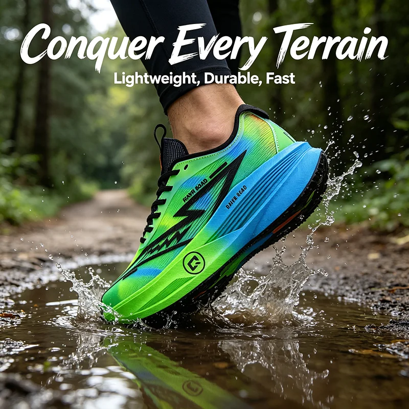 Men Propulsive Carbon Plate Racing Shoes Breathable Wide Fit Energy Return Marathon Sneakers Cushion for Women Running Trainers