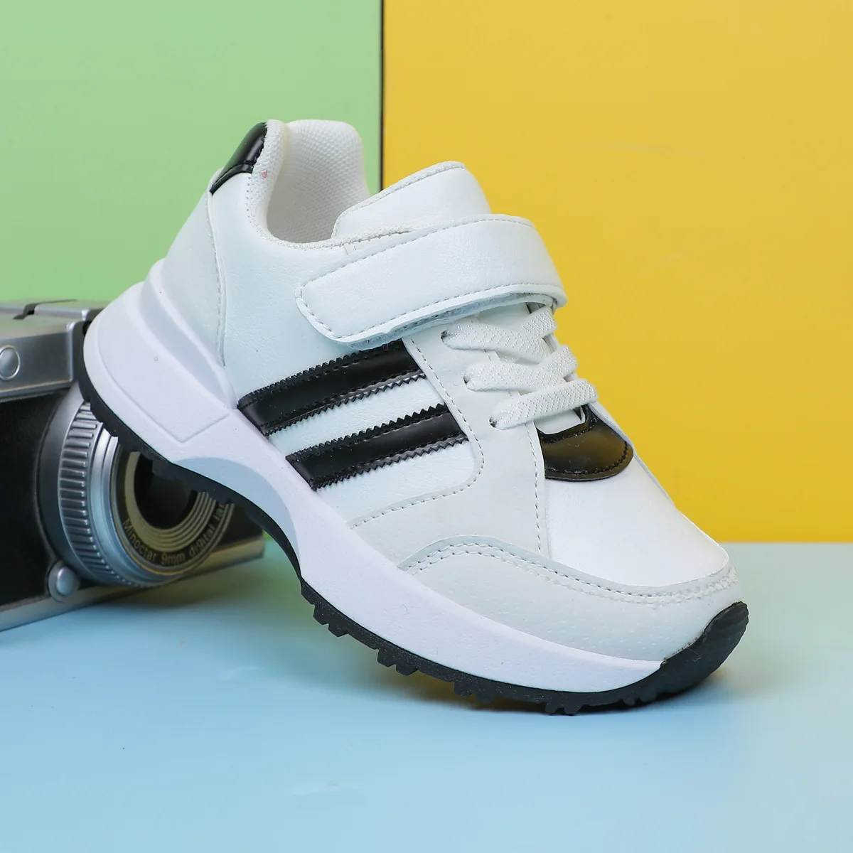 

Children's Sports Shoes Toddler Breathable Non Slip Comfort Sneakers Lightweight Hook and Loop Soft Sole Running Casual Shoes