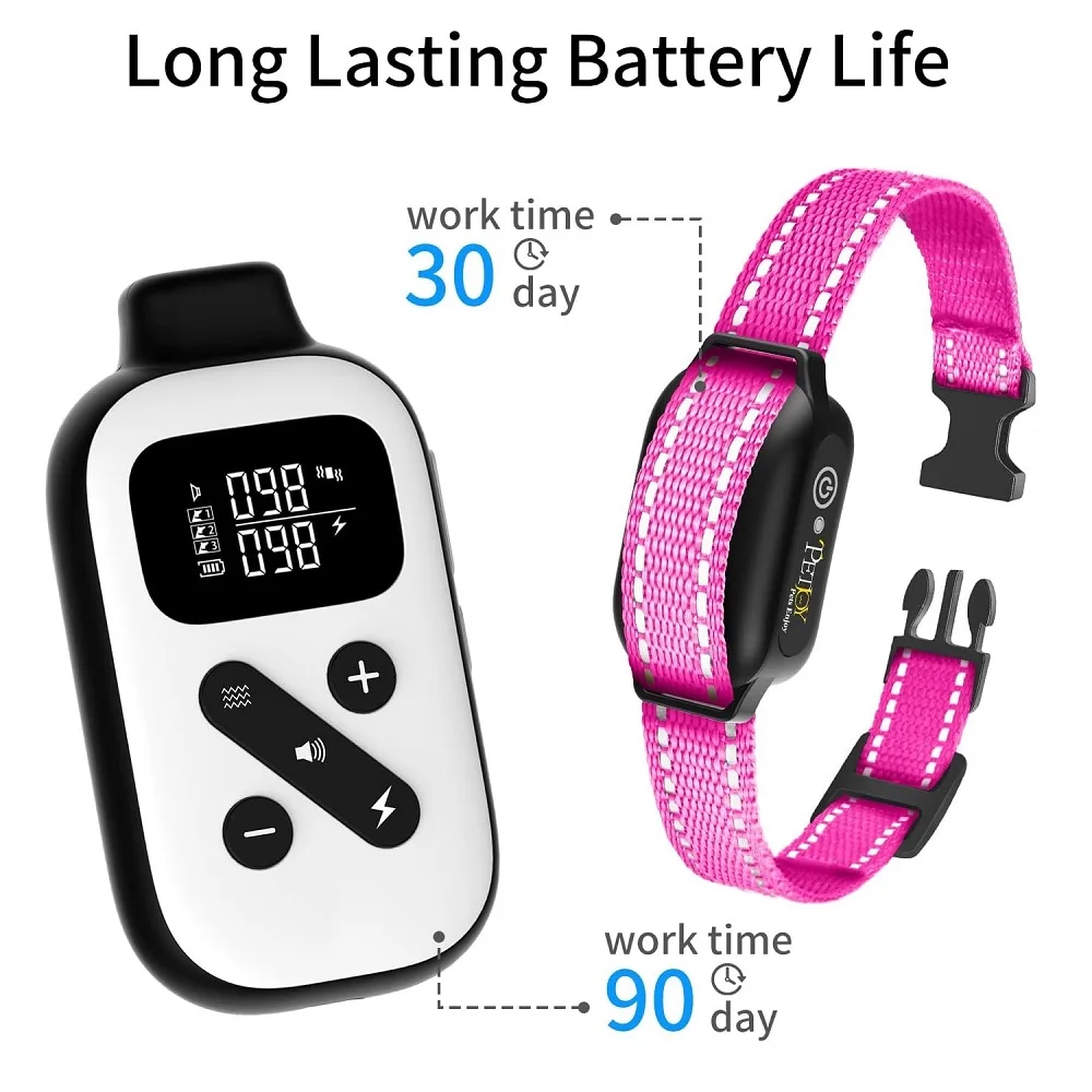Automatic Bark Collar,3600Ft Dog Training Collar,Shock Collar with Training and Auto Modes,IP67 Waterproof,Beep,Vibration&Shock - view 4