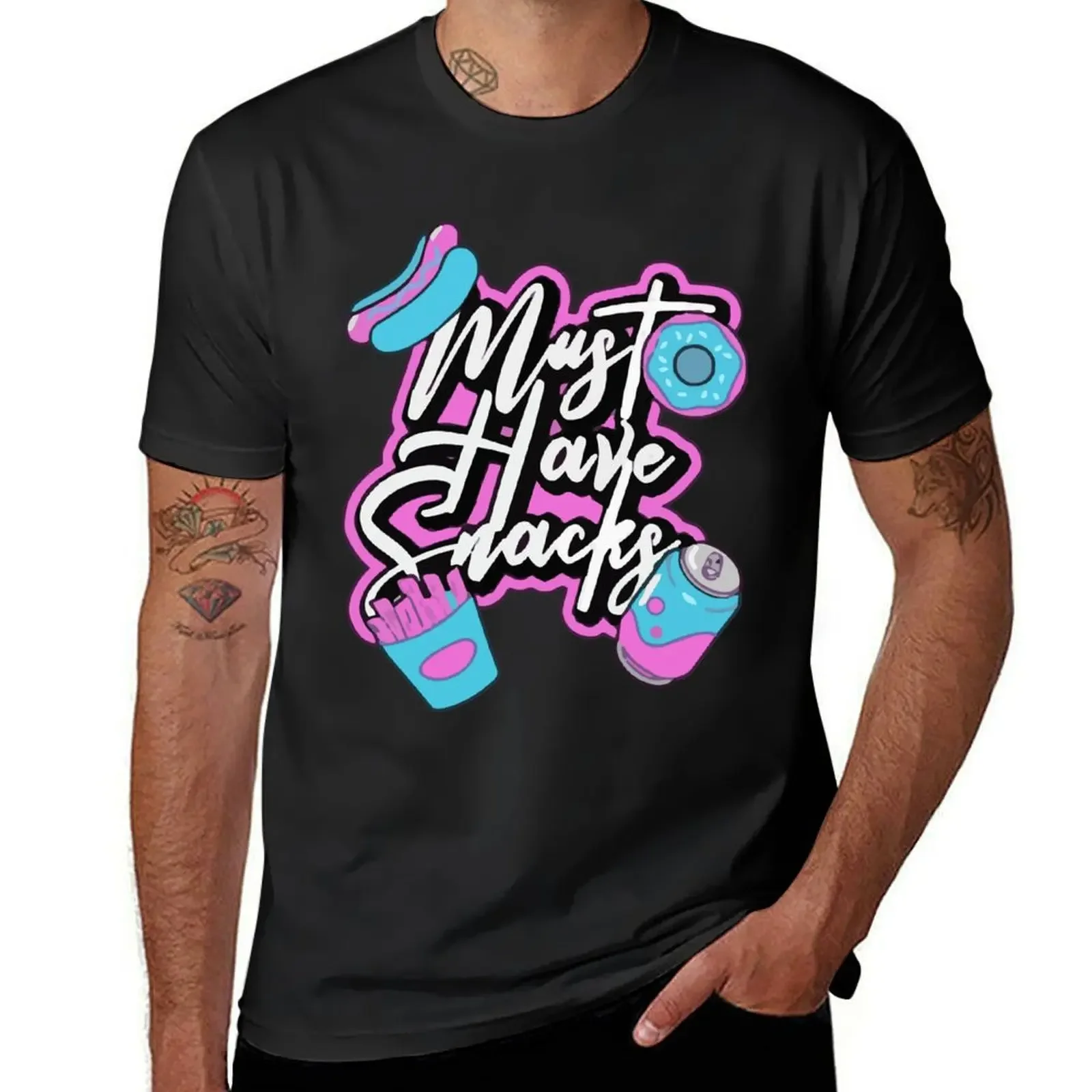 

Jstu Must Have Snack Food T-Shirt tees oversizeds street wear plain t shirts men