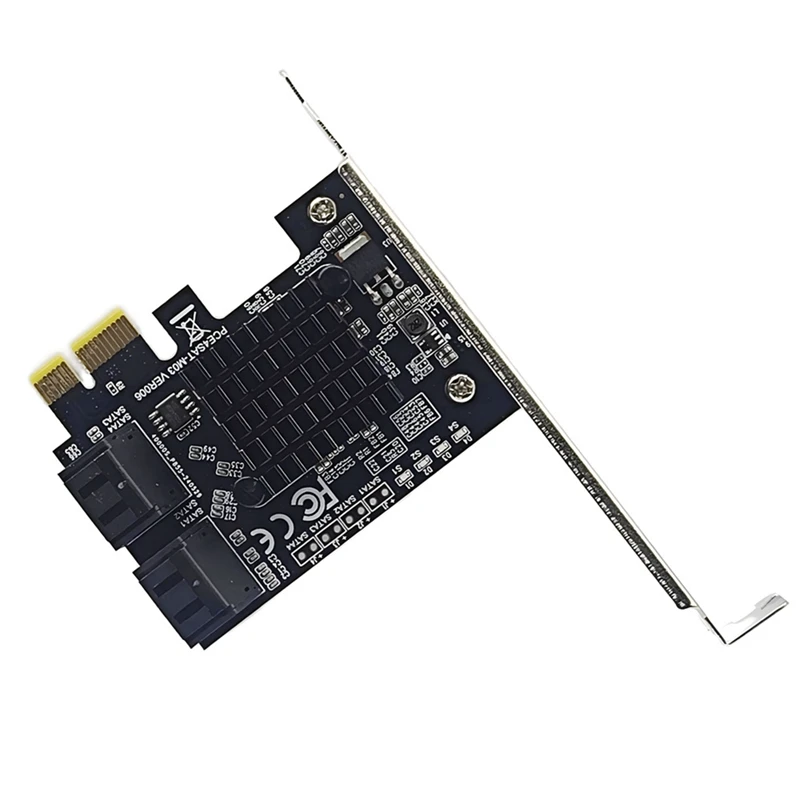 Top-SATA3.0 Erweiterungskarte zu PCI-E4 Port 6G Adapterkarte 88SE9215 Erweiterung IPFS Festplattenkonvertierungskarte Festplatte