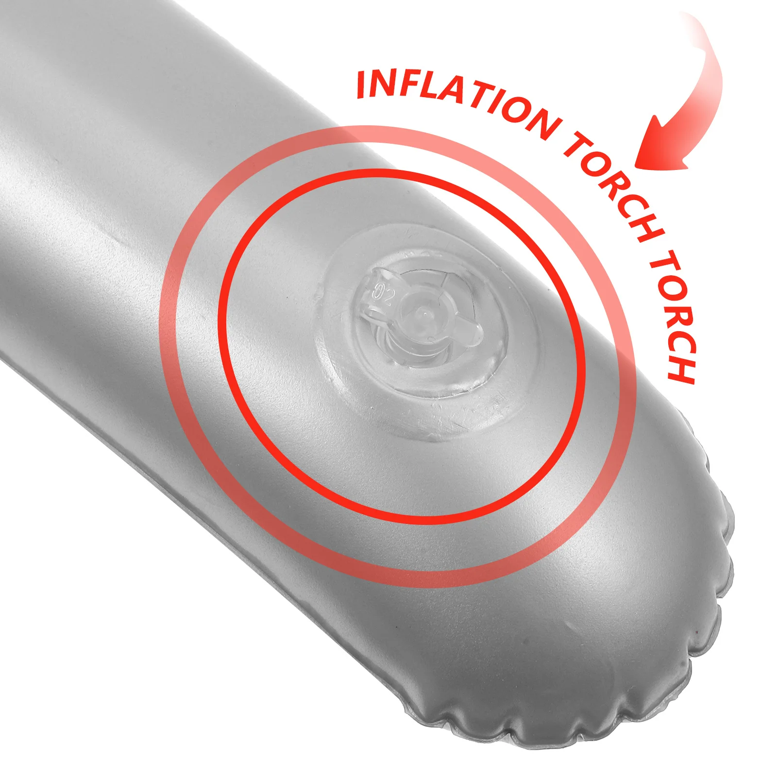 

2pcs Inflatable Torch Props Portable Party Decor For Kids Performance Sports Events Rubber Material Fun Inflatable Torch