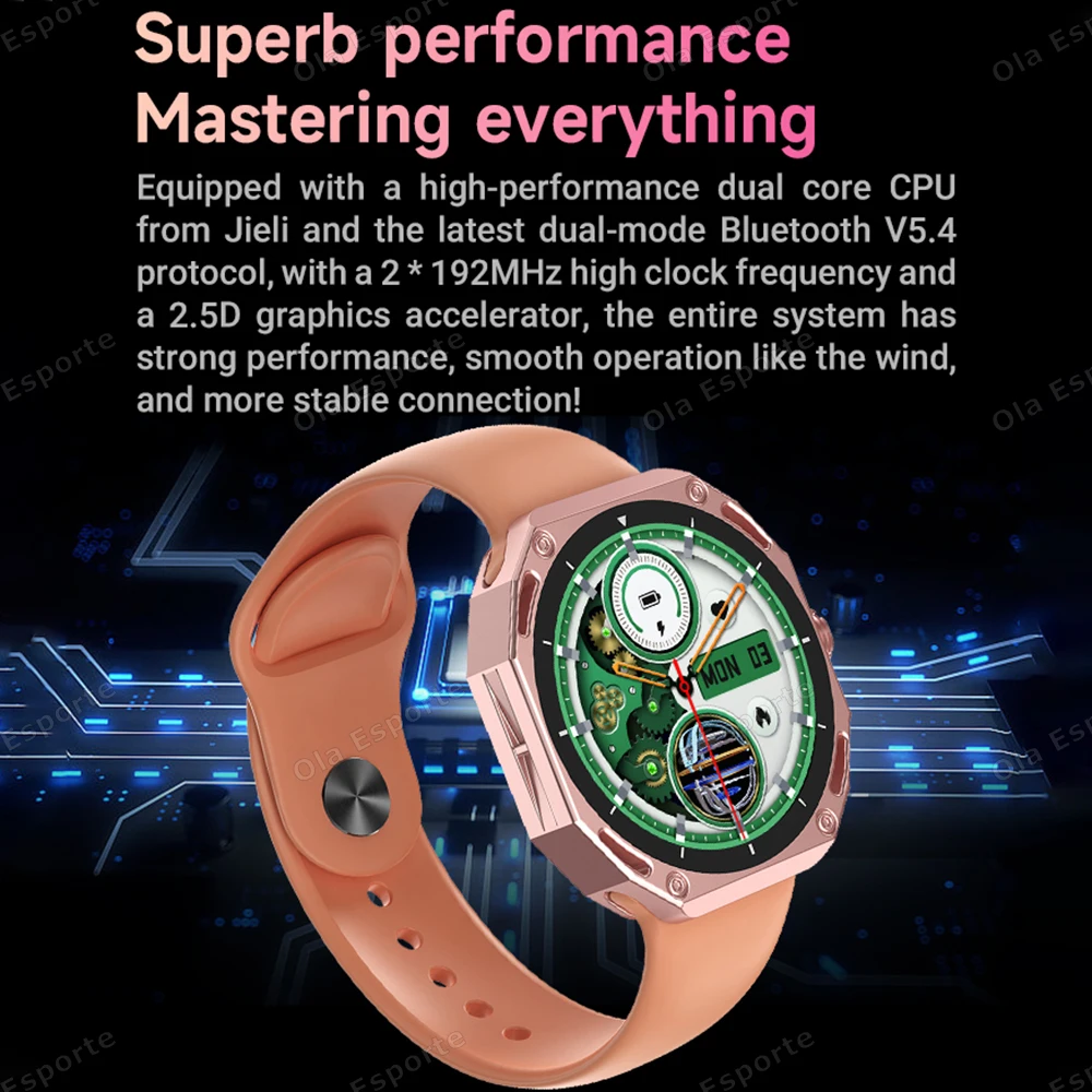 الرجال النساء NFC ساعة ذكية بلوتوث دعوة صوت مساعد معدل ضربات القلب مراقبة النوم Smartwatch 100 + وسائط رياضية عداد الخطى على مدار الساعة