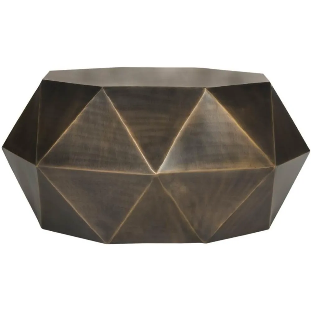 Home Collection Geometric Copper Faceted Coffee Table