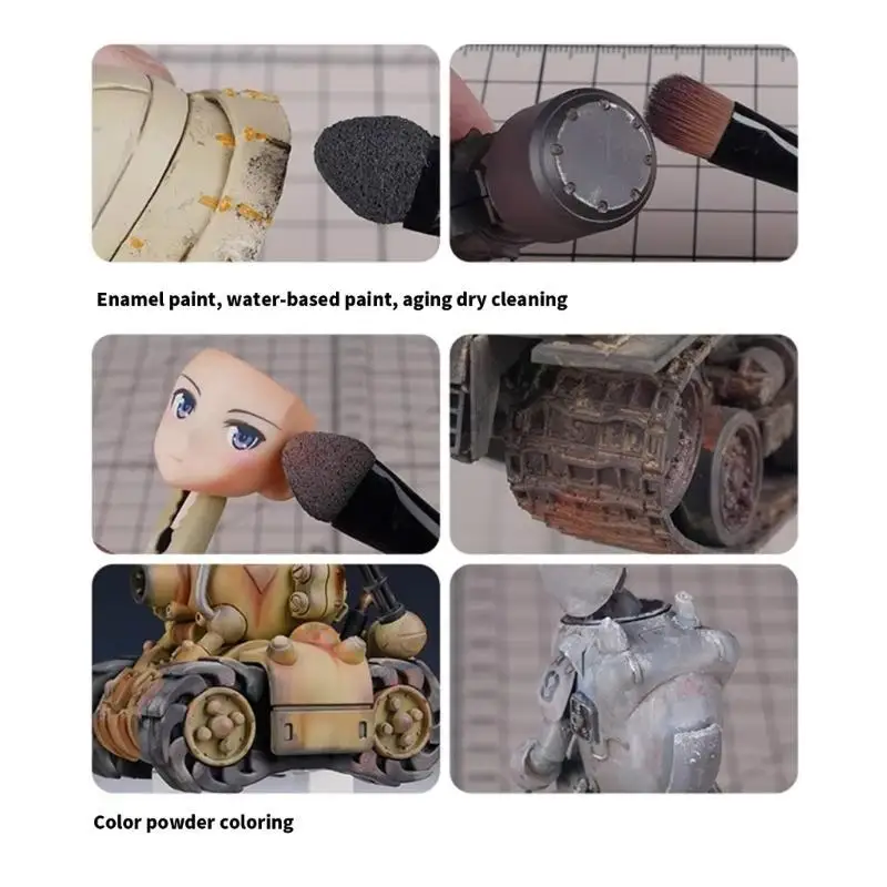 

U13F 10 Pieces Sponge Double Headed Antiquing Pens Suitable For Professional Artists And Hobbyists