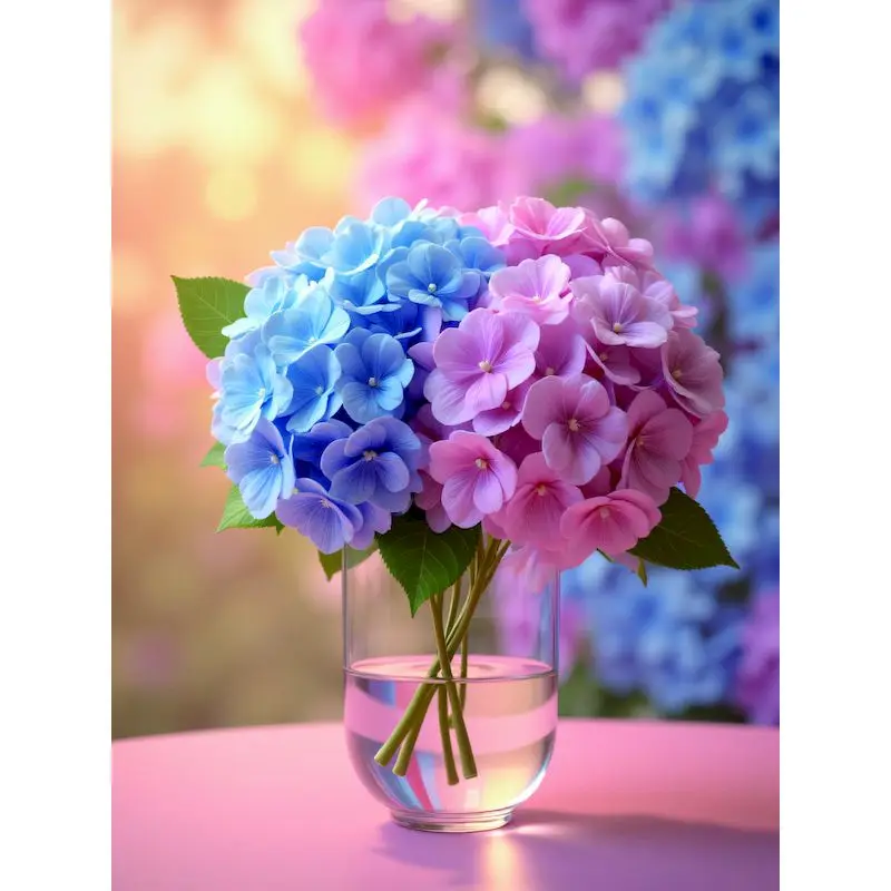 

Diamond Painting Kit Art Supplies Diamond Art Embroidery Hydrangea Full Round/Square Diamond Art Painting Adults Crafts Diy Idea
