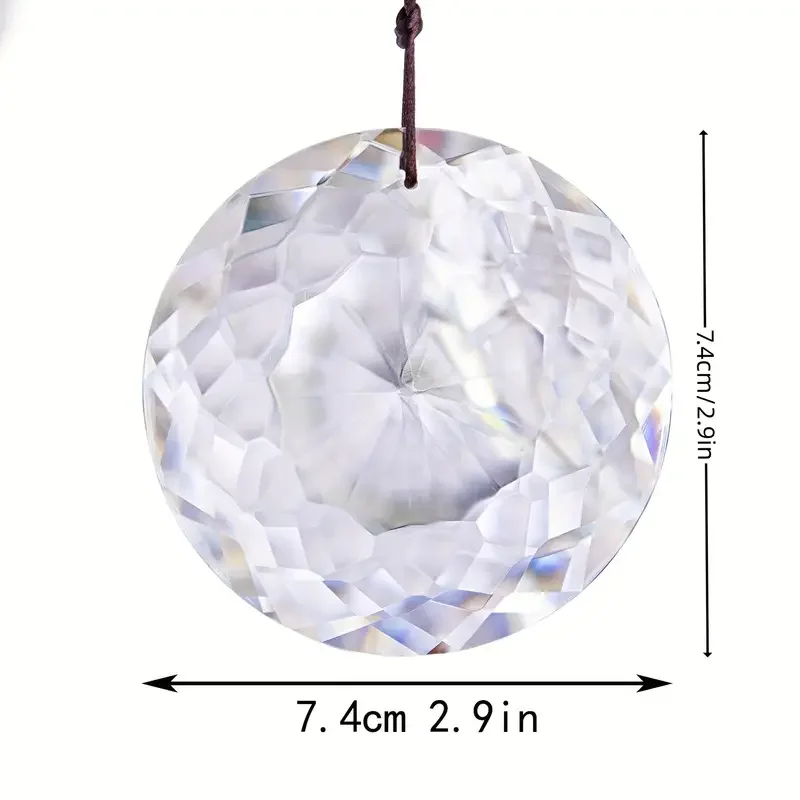 1pc color crystal sun catcher, prism rainbow machine, used for family window chandelier prism indoor and outdoor decoration