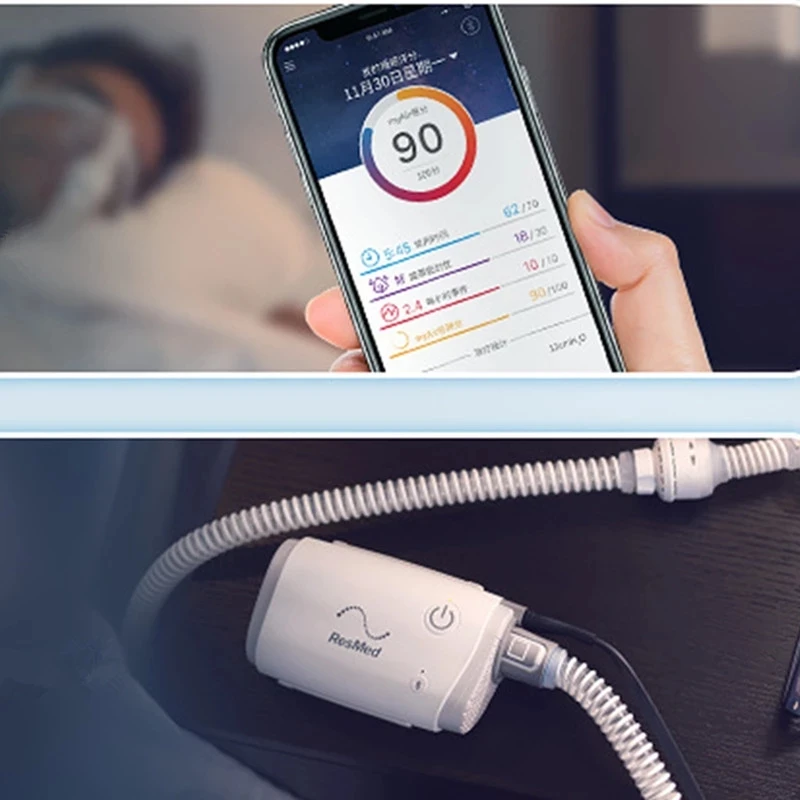 Resmed AirMini CPAP Full Set automatic Portable AirMini Home Bluetooth Medical Non-invasive Snoring Sleep Ventilator - Image 7