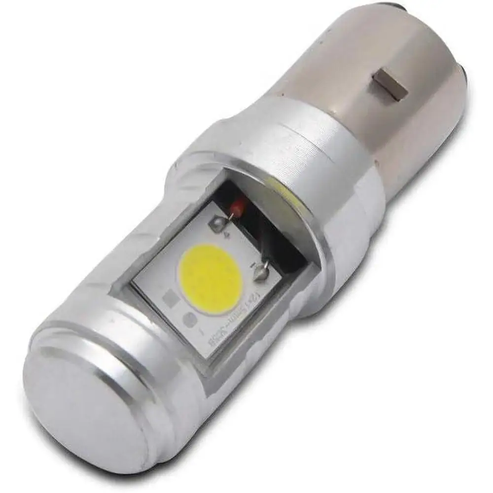2Pcs BA20D H6 6V COB LED Hi/Lo Beam Motorcycle Front Light Bulbs Headlight Blub Motorbike Head Lamp BA20D