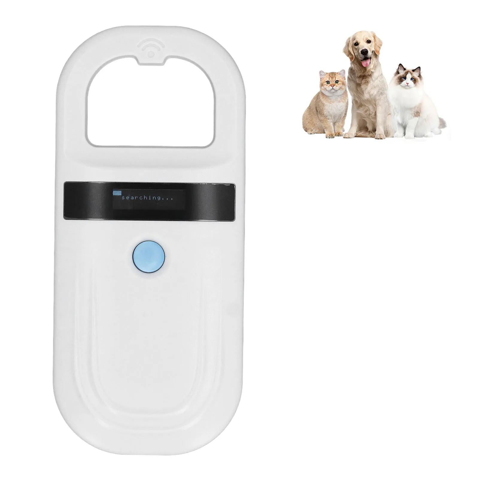 Pet Chip Scanner Animal Tag Reader Portable 134.2KHz 128 Records Data Storage Animal Chip Scanner for Pet Livestock Wildlife 5V