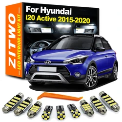 ZITWO 11Pcs LED Interior Dome Map Light Bulb Kit For Hyundai i20 Active 2015 2016 2017 2018 2019 2020 License Plate Lamp Canbus
