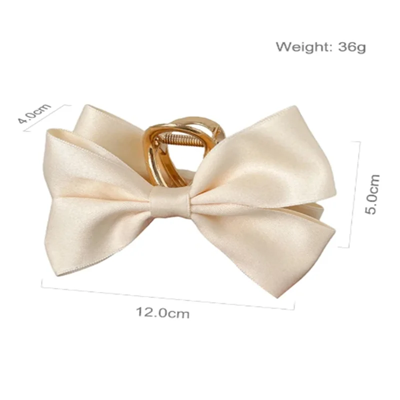 1 fashionable satin bow hair clip, a brand new bow hair clip suitable for sweet girls and women\'s headwear gifts