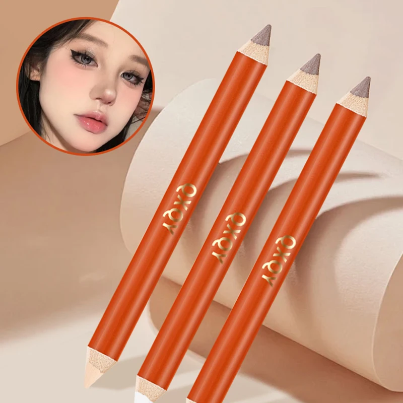 Three dimensional Fine Double Head Contour Pen to Lighten Tear Hole Natural Touch Nose Shadow Contour Holding Highlighter