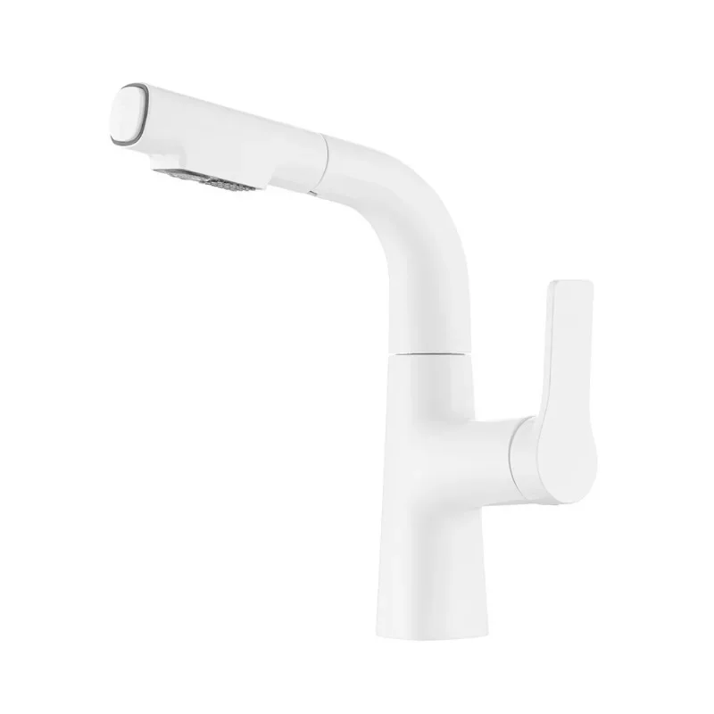 

The all-copper hot and cold water in the hotel bathroom can be switched to water outlet mode, and splash-proof basin