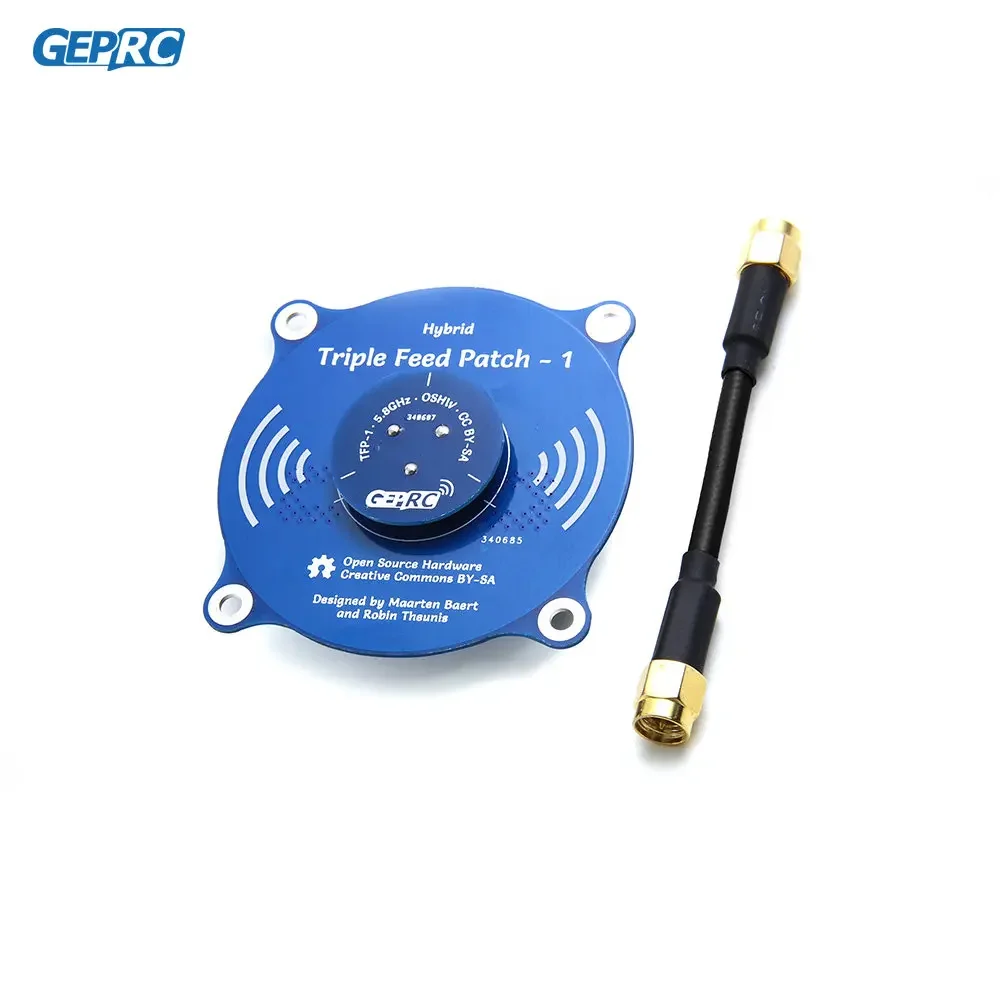 GEPRC Triple Feed Patch-1 5.8G 9.4 DBI Circular Polarized FPV Antenna conversion to 100 MHz RC Fatshark Skyzone FPV Goggle DIY