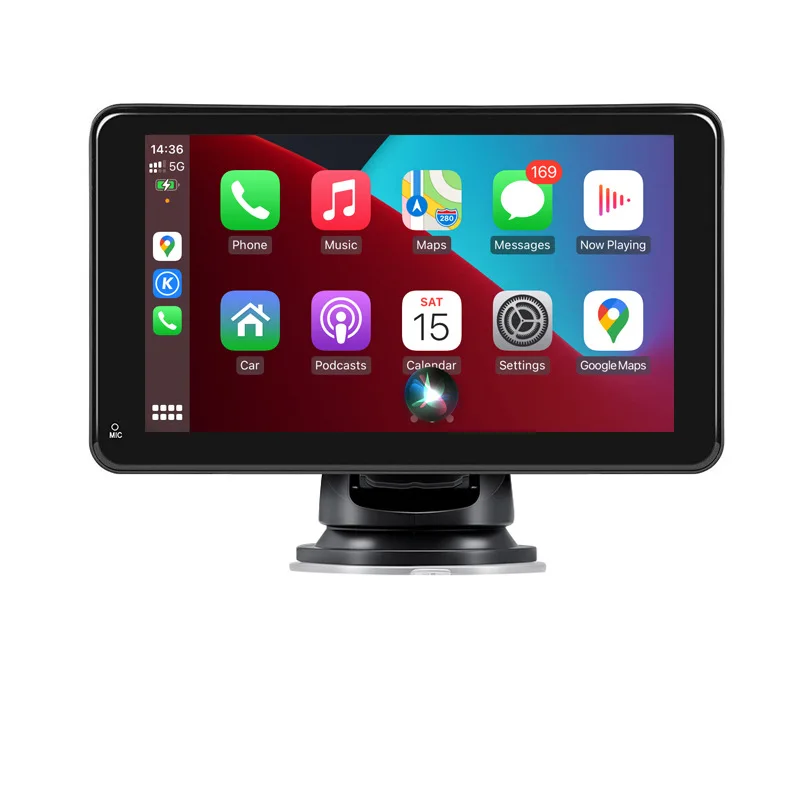 

Portable Car Smart Screen Wireless Carplay Android Auto 2.5D high definition display