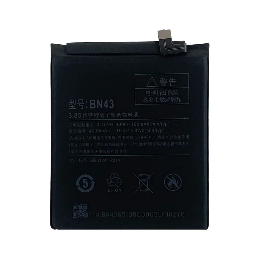 BN43  New Battery For Xiaomi Redmi Note 4X Note 4 Pro global Snapdragon 625 High Quality BN 43 Lithium Internal Batteries