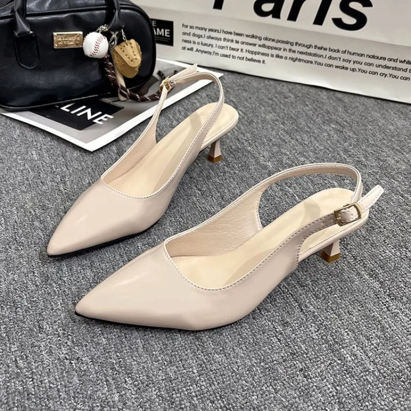 

2025 New Summer Style Fashionable Comfortable Versatile Elegant and Wear-resistant Bag-toe Casual Back Strap Sandals