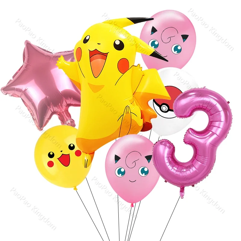 Pokemon Pikachu Ballon Party Dekorationen Squirtle Bulbasaur Geburtstag Party Tasche Ballon Geschenk Figur Kinder Geschenke Spielzeug
