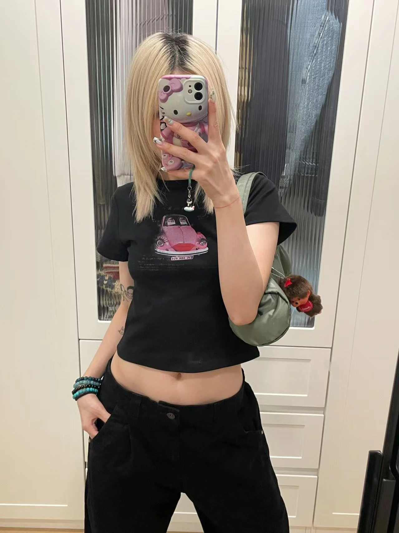 

Женская повседневная футболка Slim Fit с коротким рукавом и круглым вырезом, летняя, из смесового хлопка и полиэстера, укороченная, модный топ