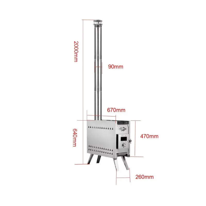 

Modern Design Wood Burning Stove with Dry Steam Function Factory Supply at Favorable Price for Indoor Sauna Outdoor Camping Tent