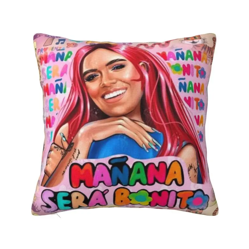 Custom Cute Manana Sera Bonito K-Karol Singer G Square Pillow Case Home Decor 3D Double-sided Printed Cushion Cover for Car