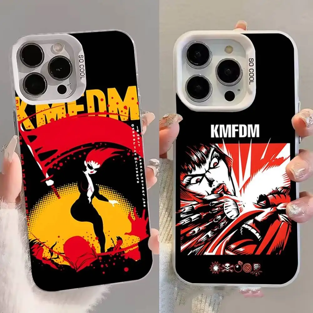 

Чехол для телефона KMFDM Band Lights Out для iPhone 16,15,14,13,12,11,8,7,Pro,Max,Plus,Mini,XS,SE White Candy, матовый противоударный чехол