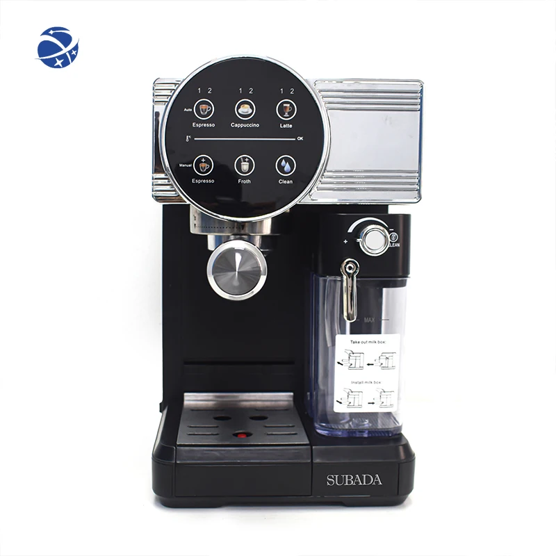 Professional Semi-Automatic Espresso Machine Programmable Electric Coffee Maker for Cappuccino Latte for Household Hotel Use