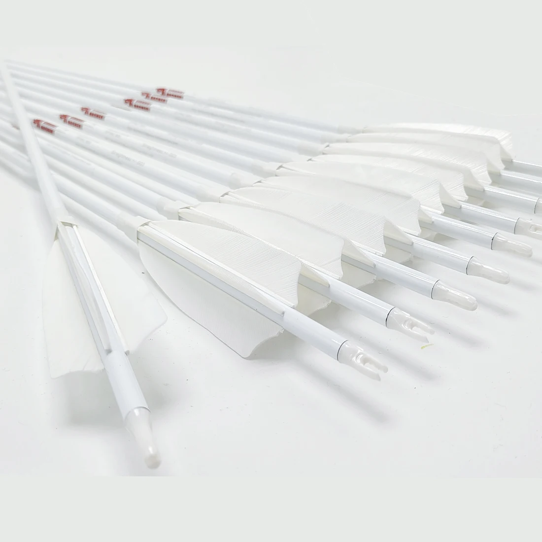12PCS Linkboy Archery Pure Carbon Arrows ID6.2mm SP300-800 30/32inch 4inch Turkey Feather Compound Bow Hunting