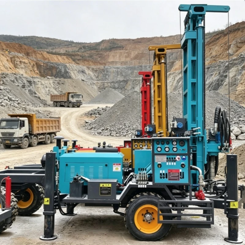 Customized Diesel Engine Water Well Drilling Rig | Movable Max.200m Drilling Depth Easy to Operate for Domestic Farm Irrigation