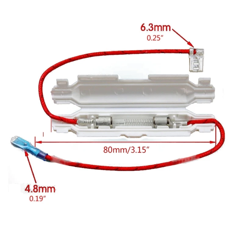 5KV 0,8 A 800mA Hochspannungssicherung für Mikrowellenherde Universal Sicherungshalter Mikrowellenherde Teile Ersatz Dropship