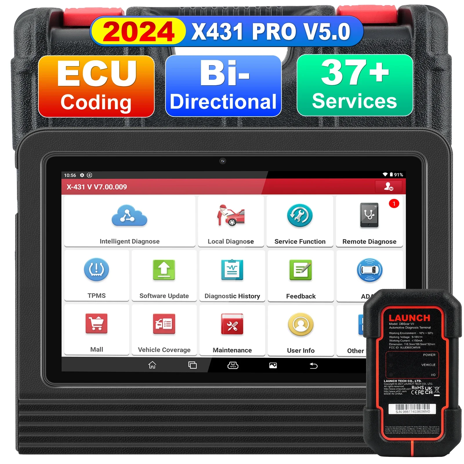 Original X431 PRO V5.0 Bi-Directional Car Diagnostic Tools OBD2 Scan Tool Car Diagnostic As X431 PROS V5.0 PRO3 PRO V+