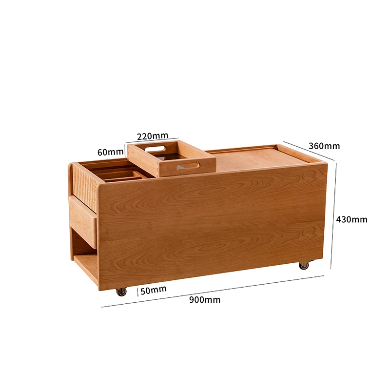 

ZL Solid Wood Side Cabinet Living Room Black Walnut Wooden Corner Table Tea Table Tea Table Tea Storage Cabinet