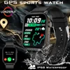 2025 새로운 내장 GPS 스마트 시계 2.01 인치 풀 터치 스크린 IP68 방수 스포츠 시계 420mAh 블루투스 토크 남자 Smartwatch 1