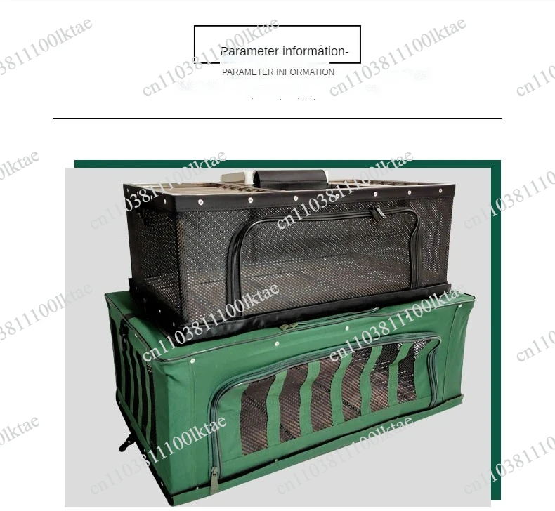Pigeon Carrier  Stainless Steel Foldable TrainingPigeon Flying Transportation  with Wrapping Cloth Report Cage